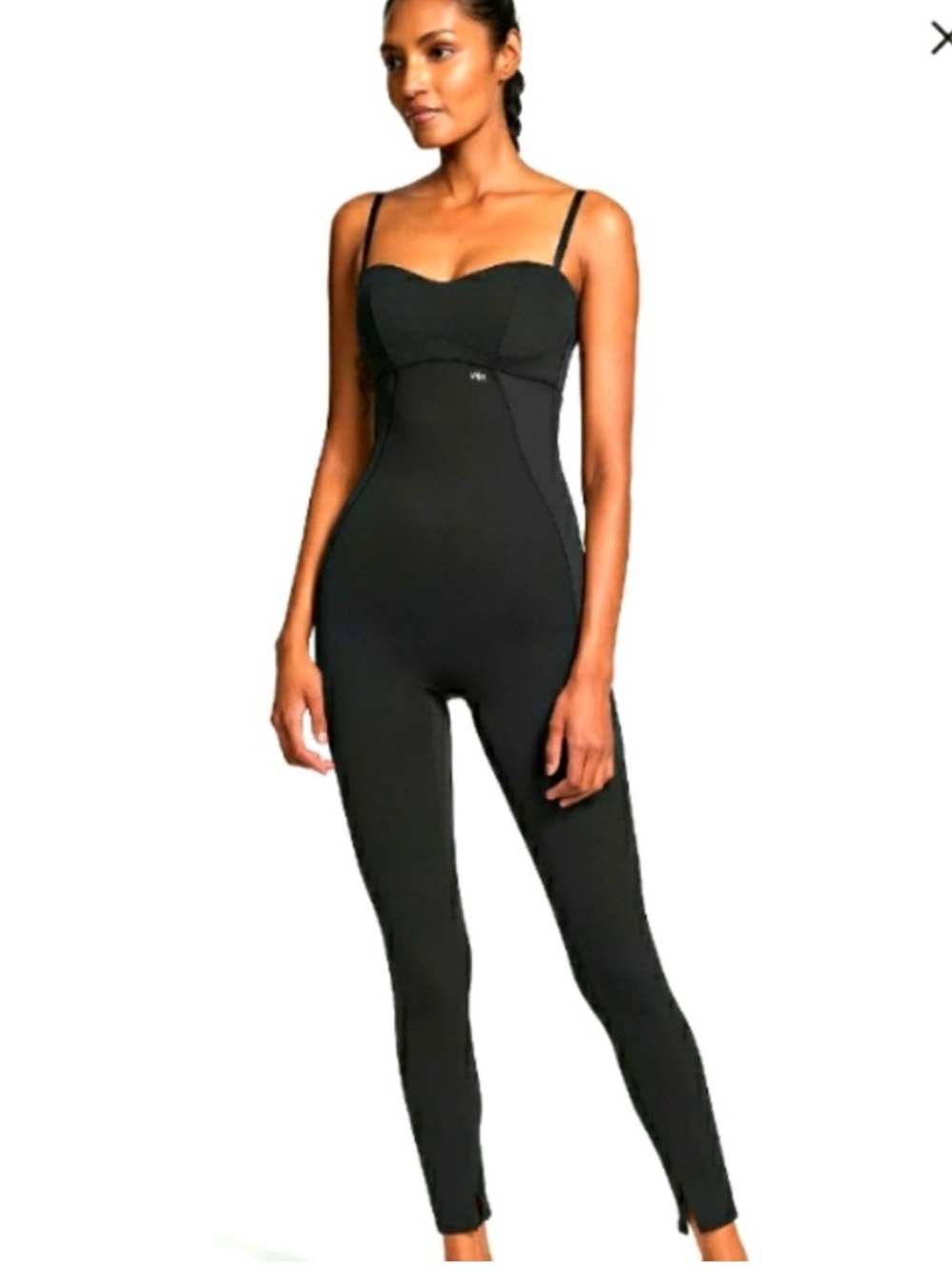 NEW NO TAGS Victoria's Secret Black Shaping Jumpsuit VSX